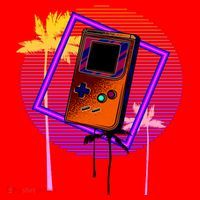 Neon Retro Video Game Santa Hat thumb 1