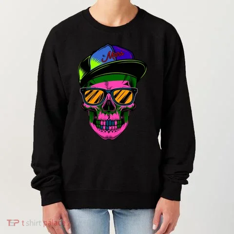Neon Skeleton Mars Women's Sweatshirt in the selected color