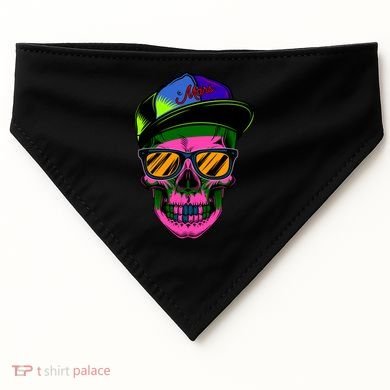 Neon Skeleton Mars USA-Made Doggie Bandana