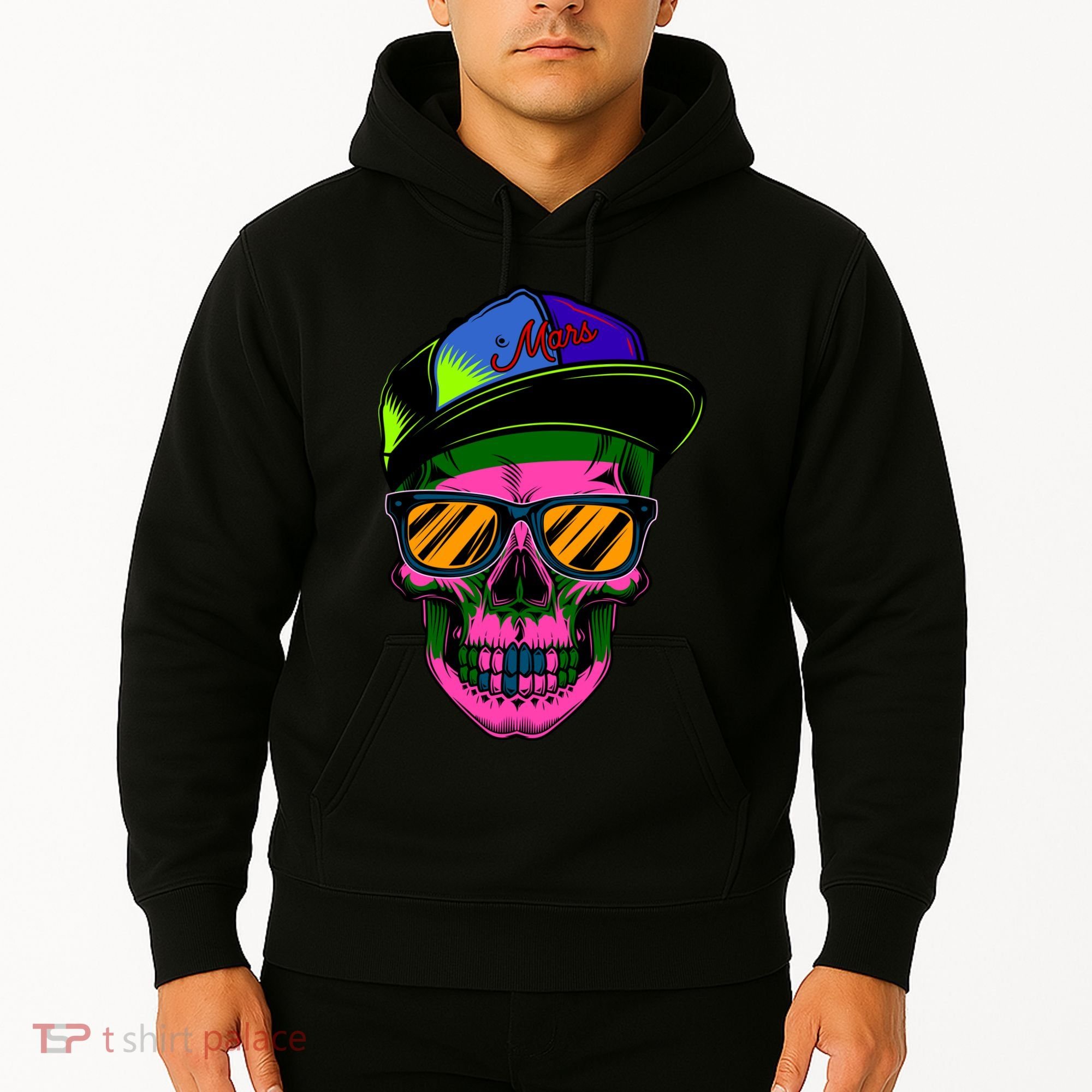 Neon Skeleton Mars Hoodie