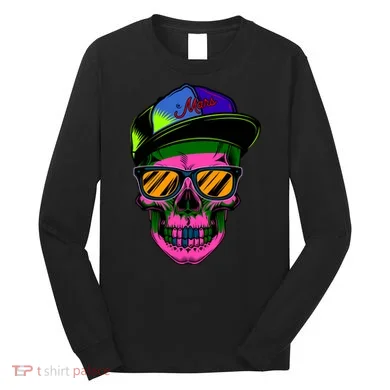 Neon Skeleton Mars Long Sleeve Shirt