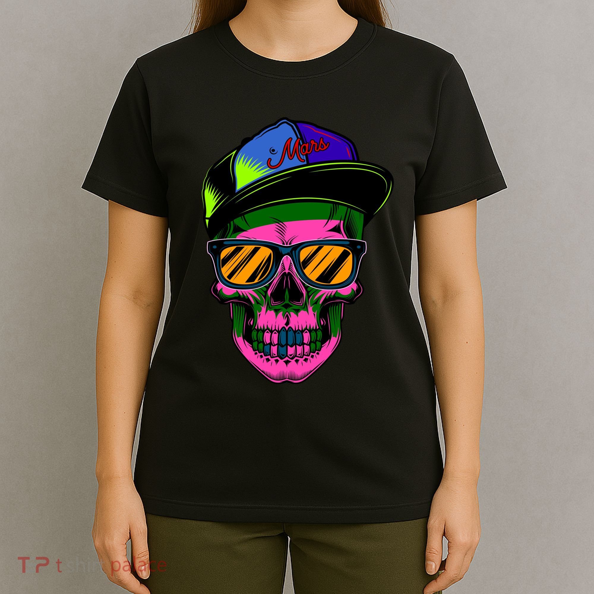 Neon Skeleton Mars T-Shirt