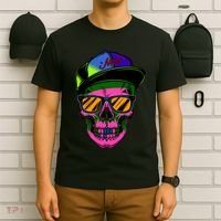 Neon Skeleton Mars T-Shirt thumb 6