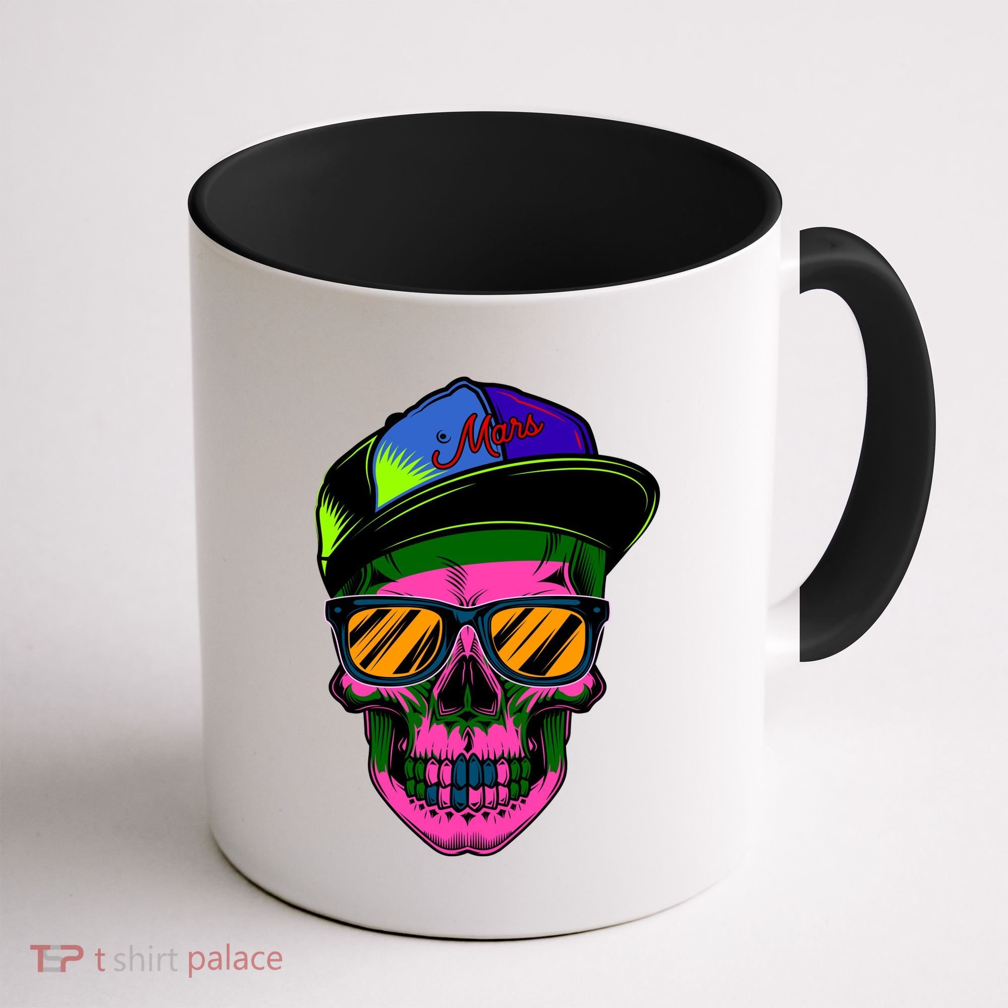 Neon Skeleton Mars Coffee Mug