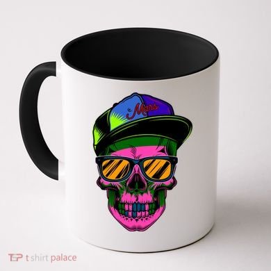 Neon Skeleton Mars Coffee Mug