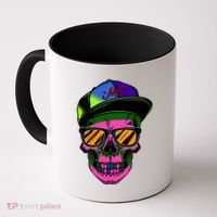 Neon Skeleton Mars Coffee Mug thumb 0