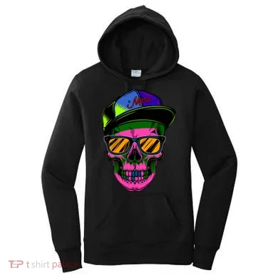 Neon Skeleton Mars Women's Hoodie