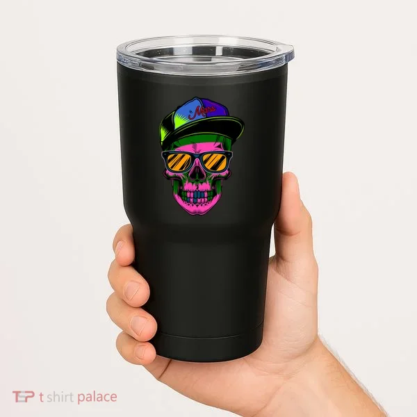 Neon Skeleton Mars Tumbler