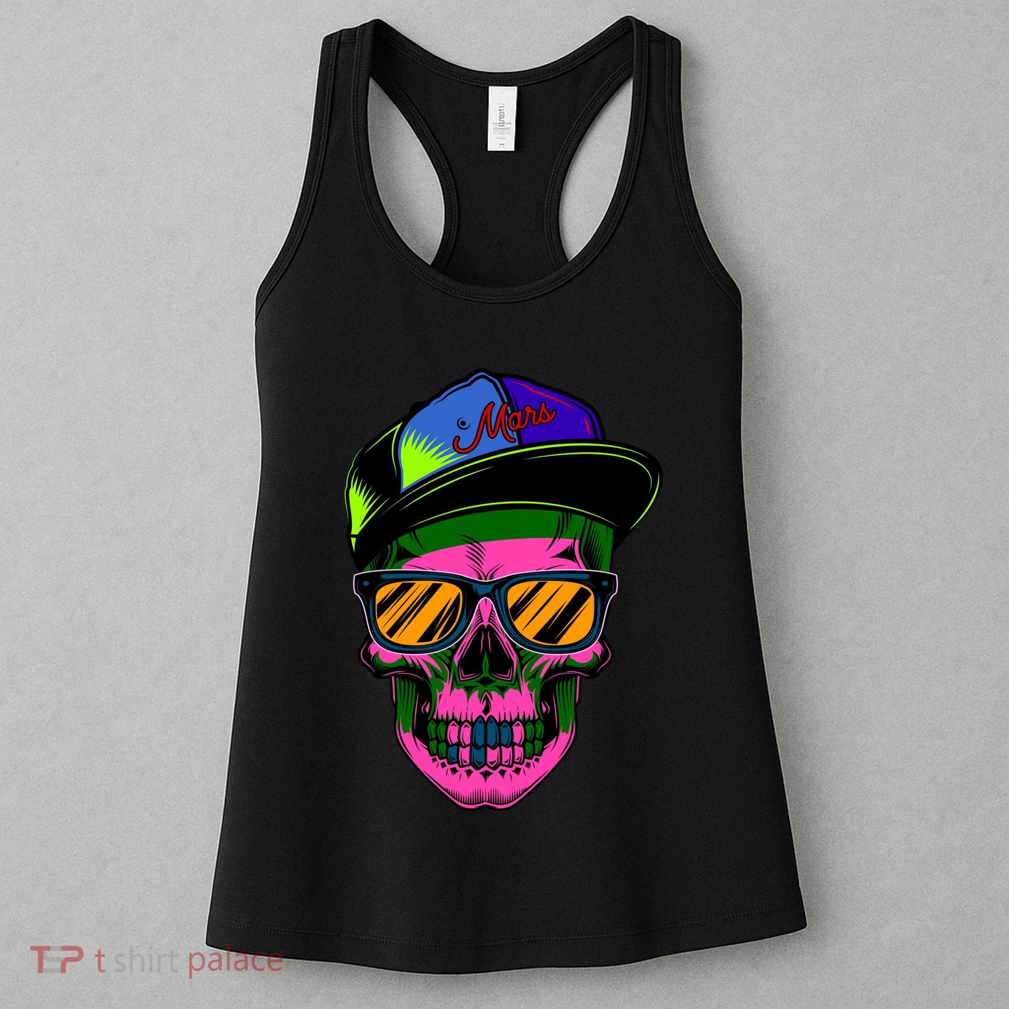 Neon Skeleton Mars Women's Tank Top