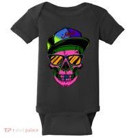 Neon Skeleton Mars Baby Bodysuit thumb 0