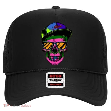 Neon Skeleton Mars Hat