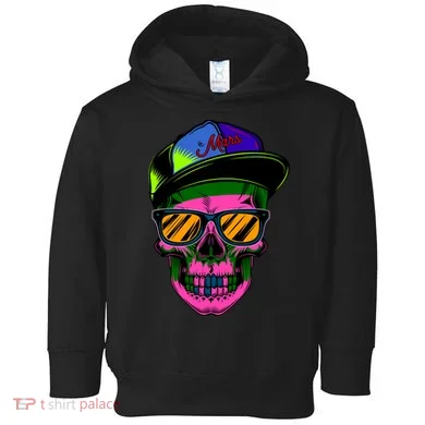 Neon Skeleton Mars Toddler Hoodie