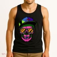 Neon Skeleton Mars Tank Top thumb 3