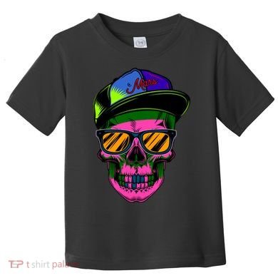 Neon Skeleton Mars Toddler T-Shirt