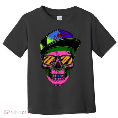 Neon Skeleton Mars Toddler T-Shirt