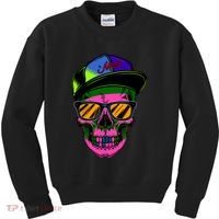 Neon Skeleton Mars Kids Sweatshirt thumb 0