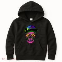 Neon Skeleton Mars Kids Hoodie thumb 0