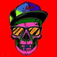 Neon Skeleton Mars Santa Hat thumb 1