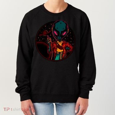 Neon Space Alien Women's Sweatshirt