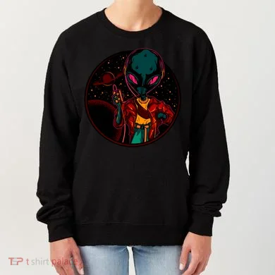 Neon Space Alien Women's Sweatshirt