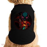 Neon Space Alien Doggie Tank thumb 0