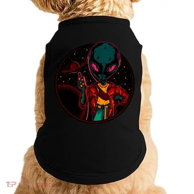Neon Space Alien Doggie Tank