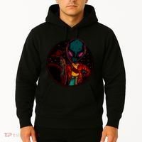 Neon Space Alien Hoodie thumb 2