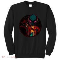 Neon Space Alien Sweatshirt thumb 0