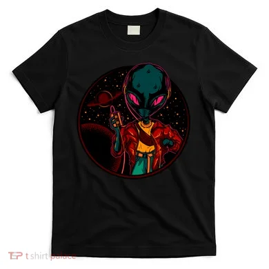 Neon Space Alien T-Shirt
