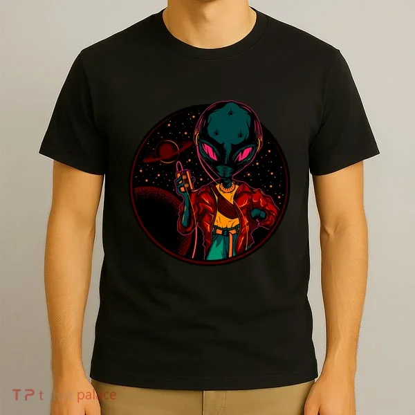 Neon Space Alien T-Shirt