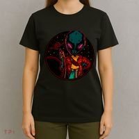 Neon Space Alien T-Shirt thumb 4