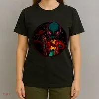 Neon Space Alien T-Shirt thumb 4