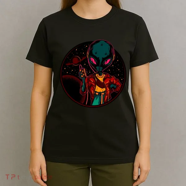 Neon Space Alien T-Shirt