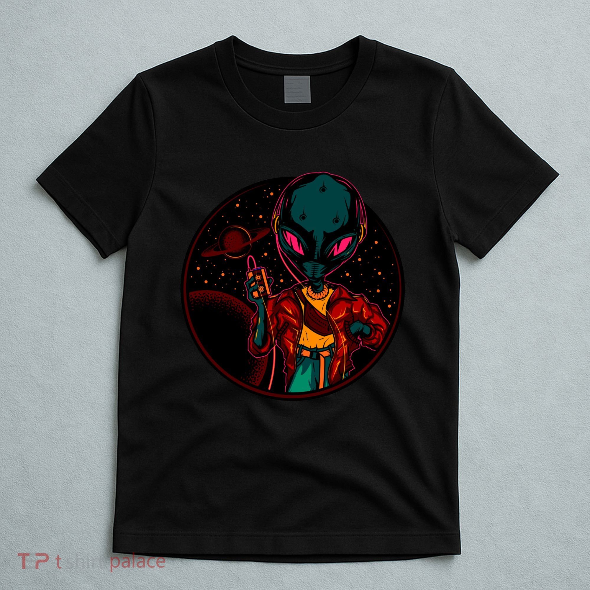 Neon Space Alien T-Shirt