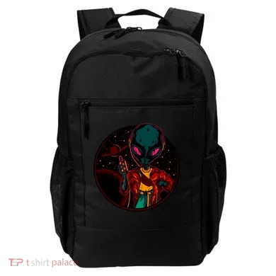 Neon Space Alien Backpack