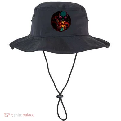 Neon Space Alien Bucket Hat