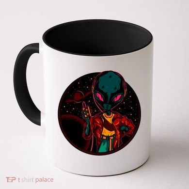 Neon Space Alien Coffee Mug