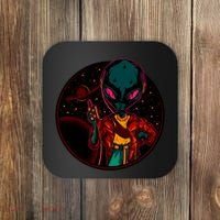 Neon Space Alien Coaster thumb 0