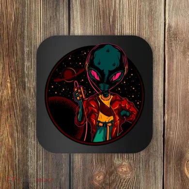 Neon Space Alien Coaster