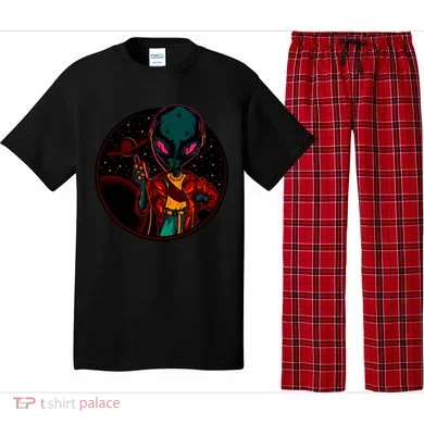 Neon Space Alien Pajama Set
