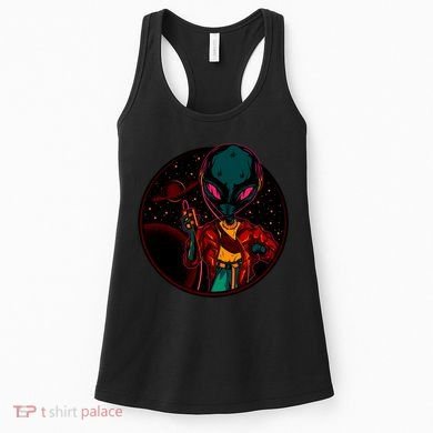 Neon Space Alien Women's Tank Top