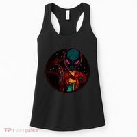 Neon Space Alien Women's Tank Top thumb 0