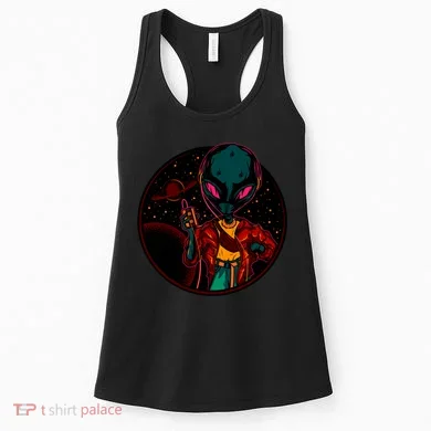 Neon Space Alien Women's Tank Top