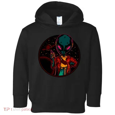 Neon Space Alien Toddler Hoodie