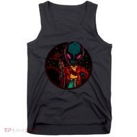 Neon Space Alien Tank Top thumb 0