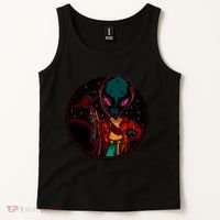 Neon Space Alien Tank Top thumb 2