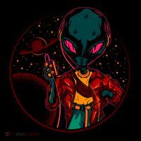 Neon Space Alien Toddler T-Shirt thumb 4