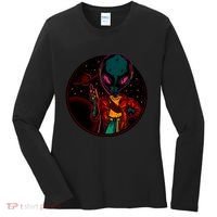 Neon Space Alien Women's Long Sleeve Shirt thumb 0