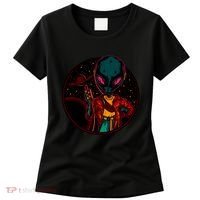 Neon Space Alien Women's T-Shirt thumb 0