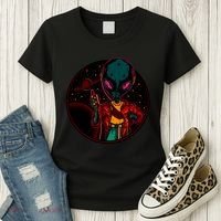 Neon Space Alien Women's T-Shirt thumb 3